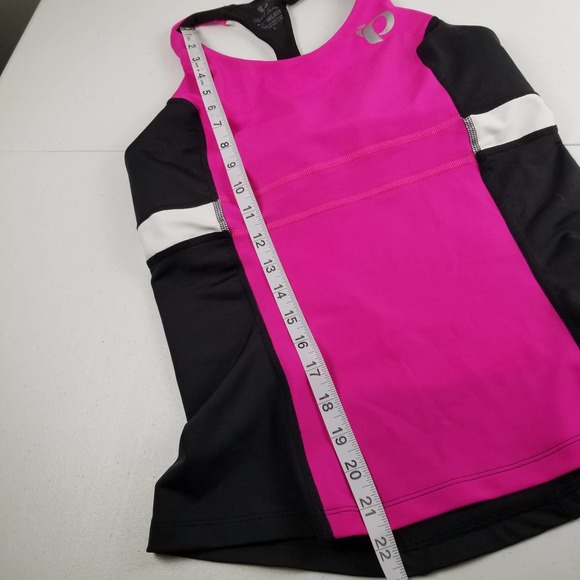 Pearl Izumi Fuchsia and Black Racerback Tank Top - Picture 10 of 11